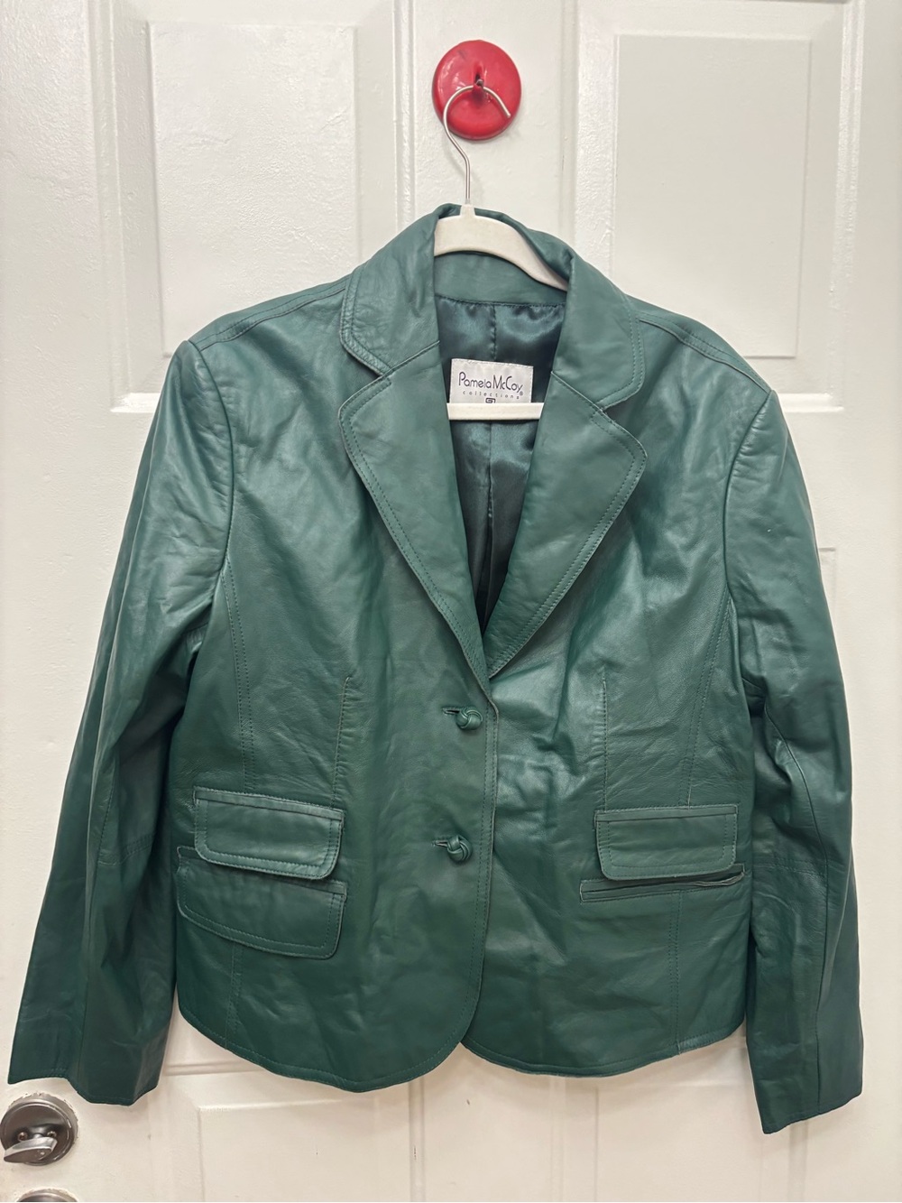 Pamela McCoy Vintage Genuine Leather Blazer/Jacket